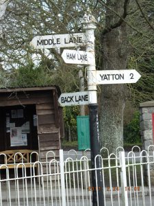 Signpost in Kingston Seymour